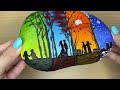 ❤️+🪨 Simple Landscape Acrylic Painting on Stone | Satisfying Art