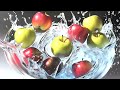 Apples in water: play of light and shadow