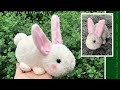 DIY Kawaii Bunny Rabbit Sock Plushie Tutorial! Easy-to-sew fun craft using fluffy socks!