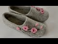 This is how I felting handmade wool slippers 💕 EcoFoot