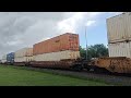 Norfolk Southern and CSX Intermodal Trains RACE in Berea
