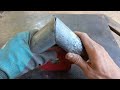 How I cut a round iron pipe at a precise 90 degree angle