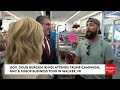 North Dakota Gov. Doug Burgum Attends Trump Campaign, RNC Business Tour In Walker, Michigan