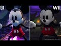 Epic Mickey: Rebrushed Graphics Comparison (Switch vs. Wii)