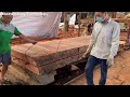 Great Woodworking Factory. Wood Cutting Process Is Extremely Dangerous You Come See Heavy Equipment