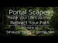 PS 🛤️✨ Redirect Your Path: Gentle Rain Ambiance +12 Hz Binaural Beat Meditation 🌟🔄