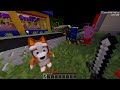 TRAVESURAS en el CINE viendo THOMAS y sus AMIGOS | Las Aventuras de BLUEY en Minecraft!