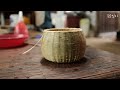 죽공일지09 / 최수상작업자의 도토리바구니 만들기 / 대나무바구니 / bamboo work / skillfull hand / bamboo cutting / बांस की टोकरी