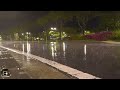 Rainy road Best rain sound for insomnia and sleep ASMR Heavy rain white noise for relaxation