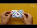 DIY - SURPRISE MESSAGE CARD FOR  BIRTHDAY | Pull Tab Origami Envelope Card / birthday greeting card