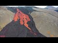 Lava overruns the rim to the east of the Switchbacks on Route A.  September 17, 2021