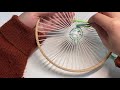 How to warp circle weaving loom