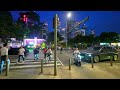 Night walking tour of Shenzhen, China, night view of Futian District, Shenzhen｜4K HDR