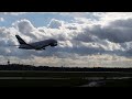 HUGE emirates a380 takeoff from manchester airport.