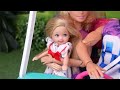 Barbie & Ken Doll Family Drive Thru Morning Routine