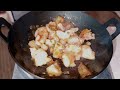 How To Cooking | Shrimp in sauce with potato | CookingTeffy 4k minicooking