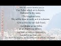 The Lord's Prayer - Matthew 6:9-13 KJV - in a one hour loop