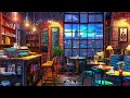 Rainy City Night Café Ambience🌧️ Smooth Jazz Music for a Cozy Evening Escape for Relaxing and Study