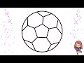 Drawing Football Easy Guide For Kids Sports Soccer