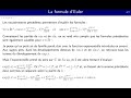 La fonction exponentielle et la formule d'Euler