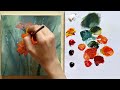 How to paint a simple flowers step by step? 💐