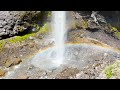 Waterfall Double Rainbow | 10 Hr | Sounds For Sleep Study Focus And Relaxation