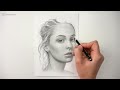 How to draw a face for beginners from sketch to finish | Emmy Kalia
