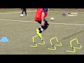 Koordinationstraining Fußball für Kinder - Dreisprung