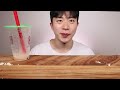 [ASMR MUKBANG] Korean cream bread, milk, matcha, chocolate, orange EATING SHOW