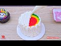 Satisfying Miniature Jelly Decorating 🌈 Coolest Rainbow Jelly Ideas | Miniature Fruit Rainbow Jelly
