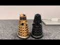 Doctor who action figure review history of the daleks set 16/17 set