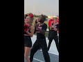 Cheerleader Gets Into the Groove During Game