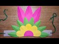 COLORFUL DIY PAPER HEADDRESS LAST MINUTE CRAFTS