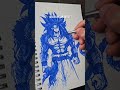 Drawing Goku Super Saiyan 4 ✨️ #shorts
