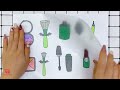 Paper Diy Makeup - Zombie Pomni vs Alien Makeup | ASMR | Paper cosmetics | Paper DIY Plus