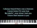 Heaven is You - Joshua Bassett (Original Key Karaoke) - Piano Instrumental Cover