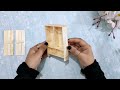 DIY miniature furniture wardrobe with popsicle sticks