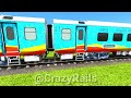 FOUR TRAINS FULL PRESSURE RUNNING ON SHARP TURNS AND ROLLING CIRCLE ▶️ Train Simulator | CrazyRails