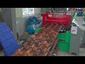 Metal Roof Manufacturing Process. Steel Roof Mass Production Factory Automation in Korea