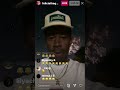 Tyler the creator july 4th 💥 IG live