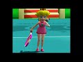 game cube Mario power tennis matches Brianna vs friend