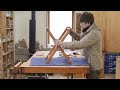 ISHITANI - Making Wooden Folding Chairs - 20 oz canvas seat