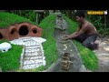 Rescue Rabbit And Turtle Build Hobbit House And Turtle Pond As Pet Building