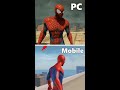 The Amazing Spider Man 2 PC vs Mobile #shorts