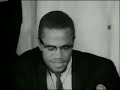 Malcolm X (El-Hajj Malik El-Shabazz) speaks truth, to the press