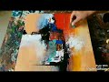 Acrylic Abstract painting in just 7 minutes #Real time Speed painting Demo