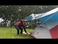 BEST HEAVY RAIN CAMPING - SOLO CAMPING IN HEAVY RAIN LONG THUNDERSTORMS - RELAXING CAMP