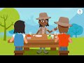 FOOD CHAINS for Kids 🌱⬅🐝⬅🐦⬅🐺 Trophic Levels 🌼 Episode 1