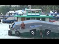 Sà Lan, Ghe, Tàu Qua Cống Có Âu Thuyền Vàm Bà Lịch | Boat runs through sewer