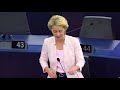 Farage and von der Leyen clash at nomination vote